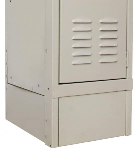 Hallowell - 6" High x 12" Deep, Locker Closed Side Base - Exact Tool & Supply