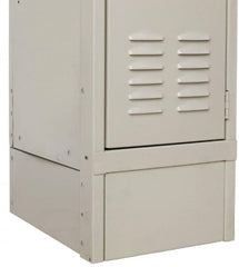 Hallowell - 6" High x 18" Deep, Locker Closed Side Base - Exact Tool & Supply