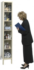 Hallowell - 6 Door, 6 Tier, Safety-View Plus Box Lockers - Exact Tool & Supply