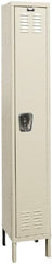 Hallowell - 1 Door, 1 Tier, Galvanite Corrosion Resistant Wardrobe & Box Lockers - Exact Tool & Supply