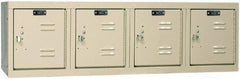 Hallowell - 4 Door, 4 Horizontal Tier, Premium Box Lockers - Exact Tool & Supply