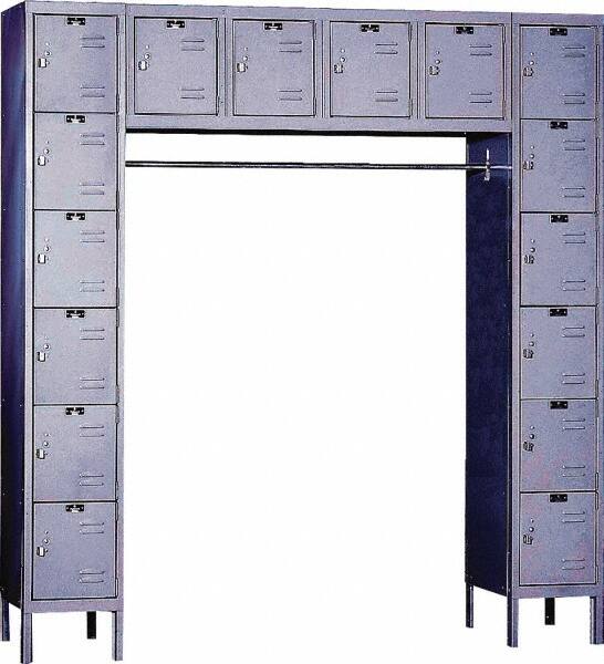 Hallowell - 16 Door, 16 Tier, Premium Box Lockers - Exact Tool & Supply