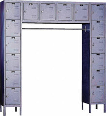 Hallowell - 16 Door, 16 Tier, Premium Box Lockers - Exact Tool & Supply