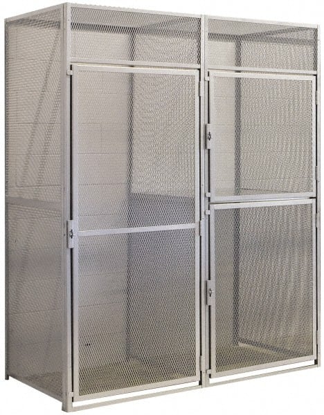Hallowell - 48" Wide x 90" High, Locker Back Panel for Bulk Storage Lockers - Exact Tool & Supply