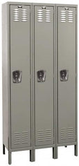 Hallowell - 3 Door, 1 Tier, Premium Wardrobe Lockers - Exact Tool & Supply
