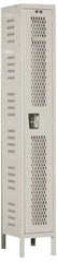 Hallowell - 1 Door, 1 Tier, Heavy-Duty Ventilated Wardrobe & Box Lockers - Exact Tool & Supply