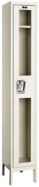 Hallowell - 1 Door, 1 Tier, Safety-View Wardrobe Lockers - Exact Tool & Supply