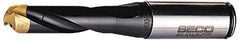 Seco - 10.5 to 10.99mm Diam, 3xD, 1.18" Max Depth, 5/8" Shank Diam, 1-1/2" Flute, 3.976" OAL, Replaceable Tip Drill - SD100 Insert, SD103 Toolholder, Series SD103 - Exact Tool & Supply