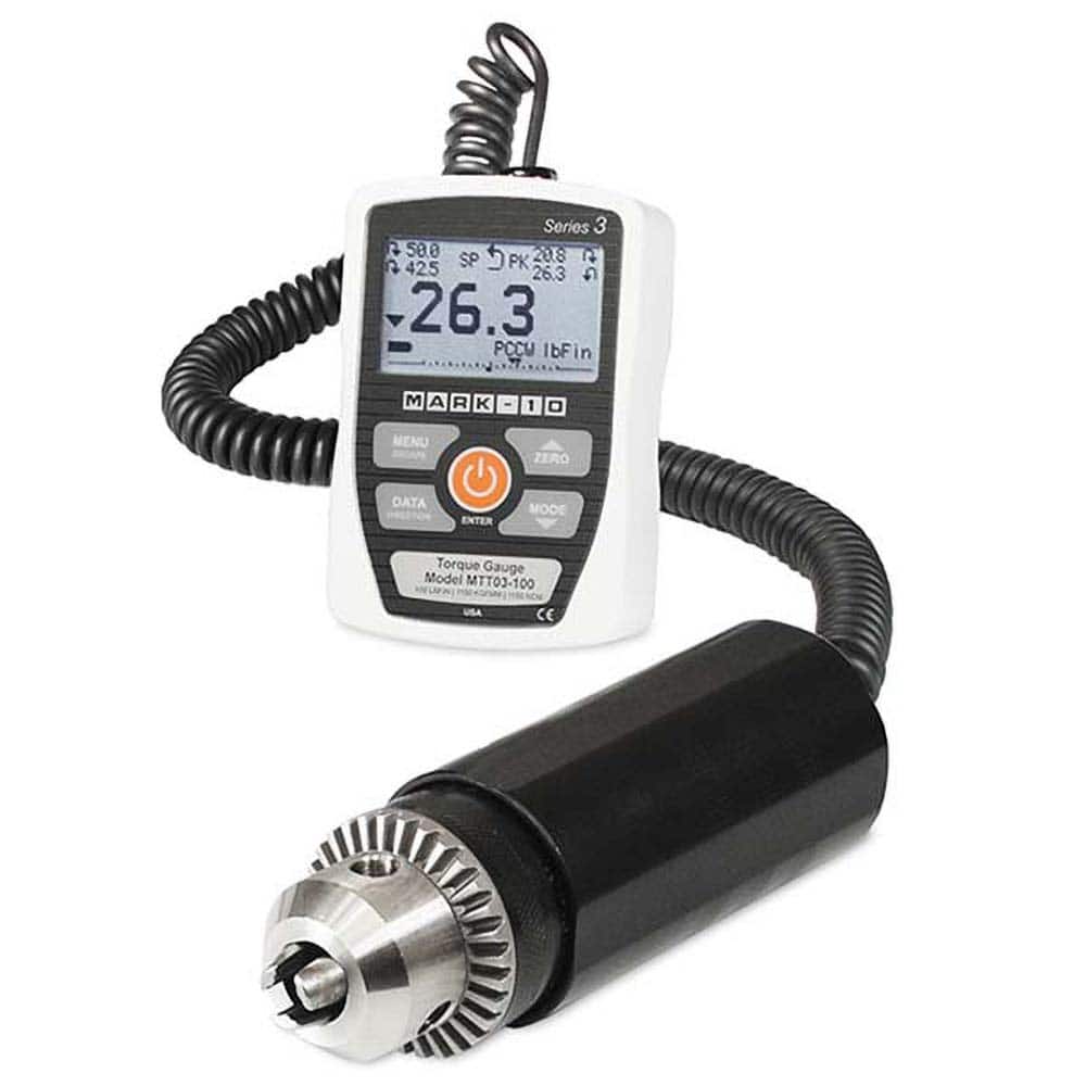 Mark-10 - Digital Tension & Compression Force Gages Capacity (N): 35.00 Capacity (kgf): 36.00 - Exact Tool & Supply
