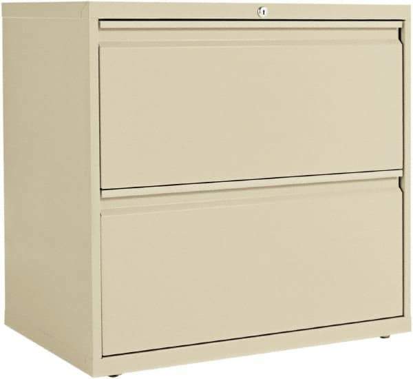 ALERA - 30" Wide x 28-3/8" High x 19-1/4" Deep, 2 Drawer Lateral File - Steel, Putty - Exact Tool & Supply