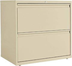 ALERA - 30" Wide x 28-3/8" High x 19-1/4" Deep, 2 Drawer Lateral File - Steel, Putty - Exact Tool & Supply