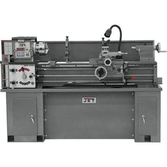 Jet - 13" Swing, 40" Between Centers, 230 Volt, Single Phase Bench Lathe - 5MT Taper, 2 hp, 60 to 1,240 RPM, 1-3/8" Bore Diam, 32" Deep x 45" High x 71" Long - Exact Tool & Supply