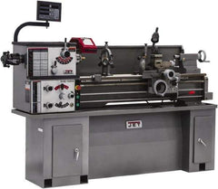 Jet - 13" Swing, 40" Between Centers, 230 Volt, Single Phase Bench Lathe - 5MT Taper, 2 hp, 70 to 2,000 RPM, 1-1/2" Bore Diam, 32" Deep x 47" High x 71" Long - Exact Tool & Supply