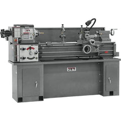 Jet - 13" Swing, 40" Between Centers, 230 Volt, Single Phase Bench Lathe - 5MT Taper, 2 hp, 60 to 1,240 RPM, 1-3/8" Bore Diam, 30" Deep x 29-1/2" High x 76-1/2" Long - Exact Tool & Supply