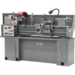 Jet - 13" Swing, 40" Between Centers, 230 Volt, Single Phase Bench Lathe - 5MT Taper, 2 hp, 70 to 2,000 RPM, 1-1/2" Bore Diam, 32" Deep x 47" High x 71" Long - Exact Tool & Supply