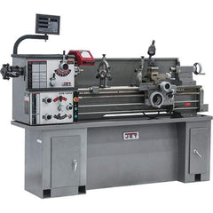 Jet - 13" Swing, 40" Between Centers, 230 Volt, Single Phase Bench Lathe - 5MT Taper, 2 hp, 70 to 2,000 RPM, 1-1/2" Bore Diam, 32" Deep x 47" High x 71" Long - Exact Tool & Supply
