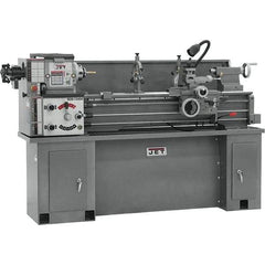 Jet - 13" Swing, 40" Between Centers, 230 Volt, Single Phase Bench Lathe - 5MT Taper, 2 hp, 60 to 1,240 RPM, 1-3/8" Bore Diam, 30" Deep x 29" High x 75-1/2" Long - Exact Tool & Supply