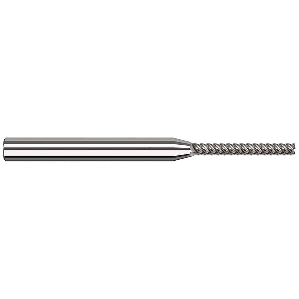 Harvey Tool - 1/8", 1" LOC, 1/8" Shank Diam, 2-1/2" OAL, 5 Flute Solid Carbide Square End Mill - Exact Tool & Supply