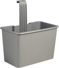 Unger - 8 Gal Polypropylene Side Bucket - Gray, For Use with SCFPG, COMBR, COMBG - Exact Tool & Supply