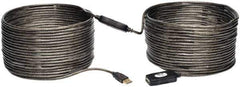 Tripp-Lite - 65' Long, USB A/A Computer Cable - Black, Male x Female - Exact Tool & Supply