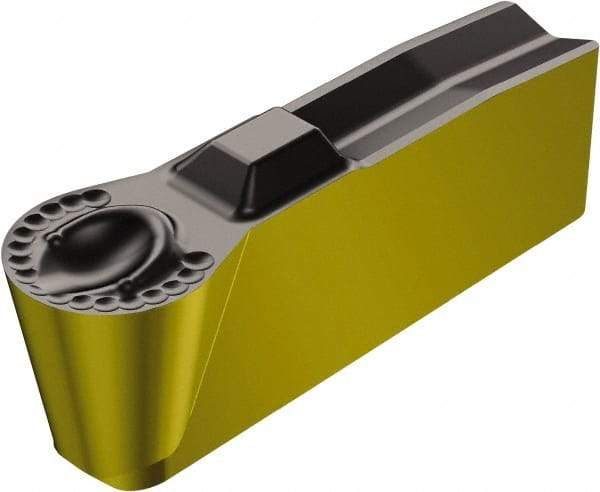 Sandvik Coromant - 25N151.3-7P Grade 4225, Carbide Grooving Insert - 1.3mm Max Depth of Cut, Neutral, 1.5mm Corner Radius, TiCN/Al2O3/TiN Finish - Exact Tool & Supply