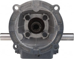 Boston Gear - 1 Centerline Distance, 50:1, 35 RPM Output, 0.15 Input Horsepower, 153 Lbs. Max Torque, Speed Reducer - Part No. F710-50-B5-H, Double Shaft Left & Right, 5/8" Bore, 2.31" High, 56C NEMA - Exact Tool & Supply