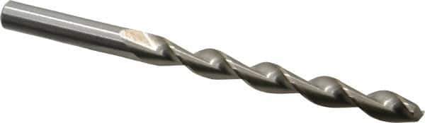 Chicago-Latrobe - 5/16" 135° High Speed Steel Jobber Drill - Bright Finish, Right Hand Cut, Parabolic Flute, Straight Shank, 4-1/2" OAL, Split Point - Exact Tool & Supply