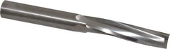 Onsrud - 1/2" Cutting Diam x 2-1/8" Length of Cut, 3 Flute, Upcut Spiral Router Bit - Uncoated, Right Hand Cut, Solid Carbide, 4-1/2" OAL x 1/2" Shank Diam, Three Edge, 10° Helix Angle - Exact Tool & Supply