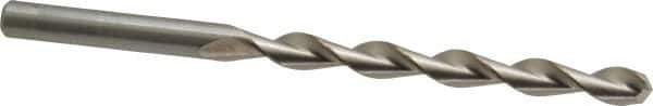 Chicago-Latrobe - Letter C 135° High Speed Steel Jobber Drill - Bright Finish, Right Hand Cut, Parabolic Flute, Straight Shank, 4" OAL, Split Point - Exact Tool & Supply