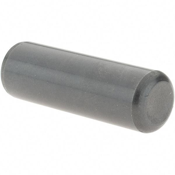 Value Collection - 1/2" Diam x 1-1/2" Pin Length Grade 8 Alloy Steel Standard Dowel Pin - Bright Finish, C 47-58 & C 60 (Surface) Hardness, 29,450 Lb (Single Shear), 58,900 Lb (Double Shear) Breaking Strength, 1 Beveled & 1 Rounded End - Exact Tool & Supply