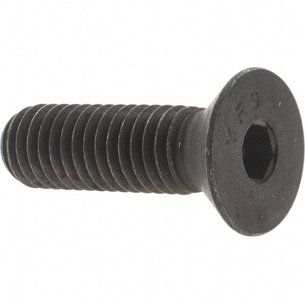 Value Collection - 7/16-14 UNC Hex Socket Drive, 82° Flat Screw - Alloy Steel, Black Oxide Finish, Fully Threaded, 1-1/2" OAL - Exact Tool & Supply
