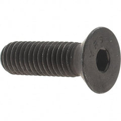 Value Collection - 7/16-14 UNC Hex Socket Drive, 82° Flat Screw - Alloy Steel, Black Oxide Finish, Fully Threaded, 1-1/2" OAL - Exact Tool & Supply