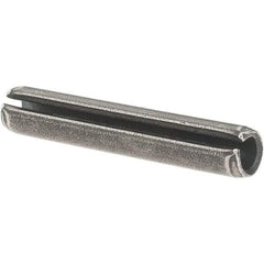 Value Collection - 7/32" Diam x 1-1/4" Long Slotted Spring Pin - Grade 1070-1090 Alloy Steel, Uncoated - Exact Tool & Supply