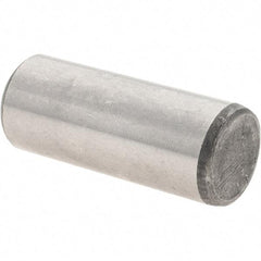 Value Collection - 1/2" Diam x 1-1/4" Pin Length Grade 8 Alloy Steel Standard Dowel Pin - C 50-58 Hardness, 51,000 Lb Breaking Strength, 1 Beveled & 1 Rounded End - Exact Tool & Supply
