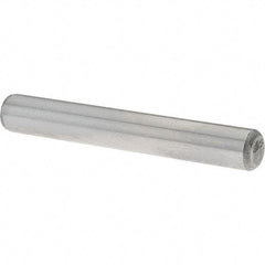 Value Collection - 1/4" Diam x 1-3/4" Pin Length Grade 8 Alloy Steel Standard Dowel Pin - C 50-58 Hardness, 12,800 Lb Breaking Strength, 1 Beveled & 1 Rounded End - Exact Tool & Supply