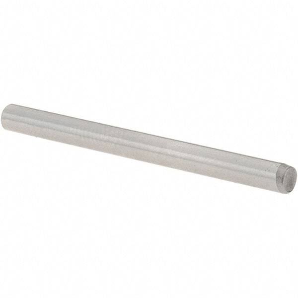Value Collection - 1/8" Diam x 1-1/2" Pin Length Grade 8 Alloy Steel Standard Dowel Pin - C 50-58 Hardness, 3,200 Lb Breaking Strength, 1 Beveled & 1 Rounded End - Exact Tool & Supply