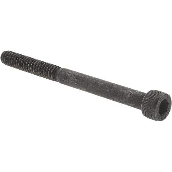 Value Collection - #10-24 UNC Hex Socket Drive, Socket Cap Screw - Alloy Steel, Black Oxide Finish, Partially Threaded, 2-1/4" Length Under Head - Exact Tool & Supply