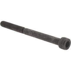Value Collection - #10-24 UNC Hex Socket Drive, Socket Cap Screw - Alloy Steel, Black Oxide Finish, Partially Threaded, 2-1/4" Length Under Head - Exact Tool & Supply