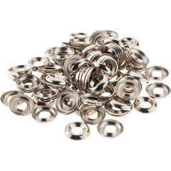 Value Collection - 3/32" Thick, Nickel-Plated Finish, Brass, Standard Countersunk Washer - 0.488" OD - Exact Tool & Supply