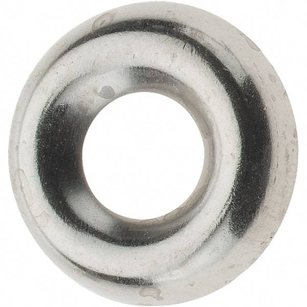 Value Collection - 5/64" Thick, Nickel-Plated Finish, Brass, Standard Countersunk Washer - 0.425" OD - Exact Tool & Supply