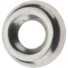 Value Collection - 5/64" Thick, Nickel-Plated Finish, Brass, Standard Countersunk Washer - 0.425" OD - Exact Tool & Supply