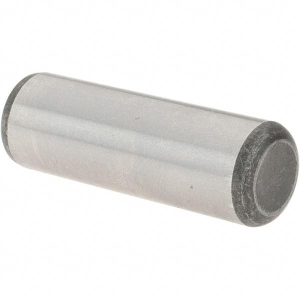 Value Collection - 1/2" Diam x 1-1/2" Pin Length Grade 8 Alloy Steel Standard Dowel Pin - C 50-58 Hardness, 51,000 Lb Breaking Strength, 1 Beveled & 1 Rounded End - Exact Tool & Supply