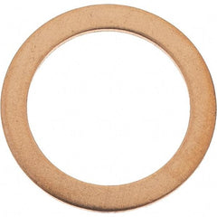 Value Collection - 9/16 SAE, 39/64" ID x 13/16" OD Oil Drain Plug Gasket - 1/32" Thick, Copper - Exact Tool & Supply