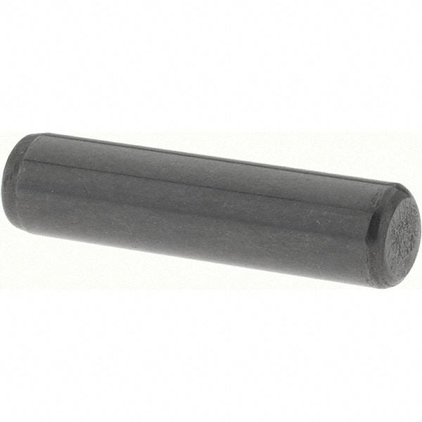 Value Collection - 3/16" Diam x 3/4" Pin Length Grade 8 Alloy Steel Standard Dowel Pin - Bright Finish, C 47-58 & C 60 (Surface) Hardness, 4,150 Lb (Single Shear), 8,300 Lb (Double Shear) Breaking Strength, 1 Beveled & 1 Rounded End - Exact Tool & Supply