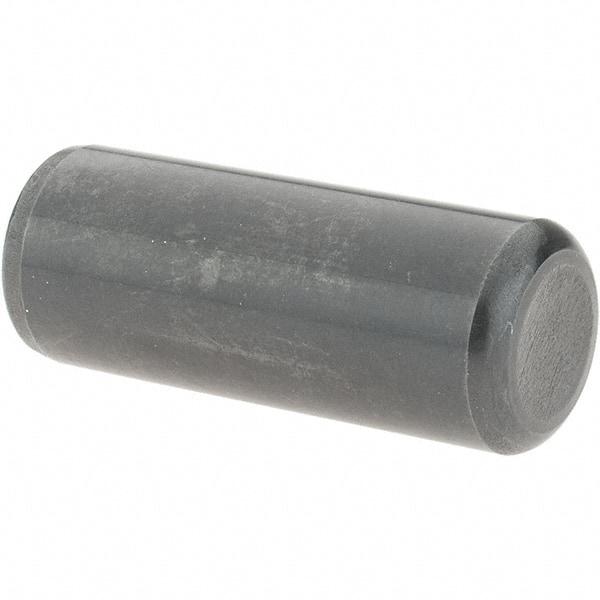 Value Collection - 1/2" Diam x 1-1/4" Pin Length Grade 8 Alloy Steel Standard Dowel Pin - Bright Finish, C 47-58 & C 60 (Surface) Hardness, 29,450 Lb (Single Shear), 58,900 Lb (Double Shear) Breaking Strength, 1 Beveled & 1 Rounded End - Exact Tool & Supply
