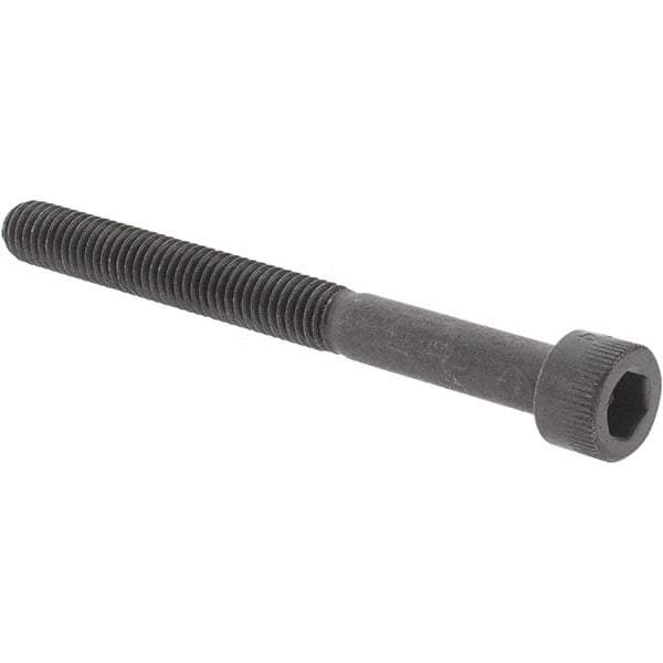 Value Collection - #10-32 UNF Hex Socket Drive, Socket Cap Screw - Alloy Steel, Black Oxide Finish, Partially Threaded, 2" Length Under Head - Exact Tool & Supply