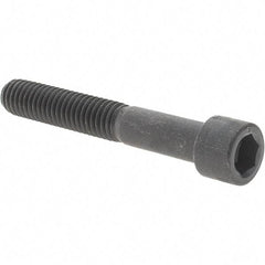 Value Collection - 3/8-16 UNC Hex Socket Drive, Socket Cap Screw - Alloy Steel, Black Oxide Finish, Partially Threaded, 2-1/2" Length Under Head - Exact Tool & Supply