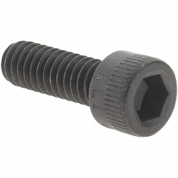 Value Collection - #8-32 UNC Hex Socket Drive, Socket Cap Screw - Alloy Steel, Black Oxide Finish, Fully Threaded, 1/2" Length Under Head - Exact Tool & Supply