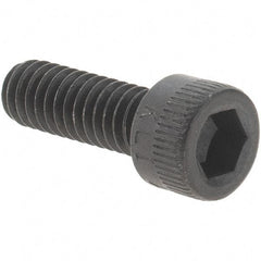 Value Collection - #8-32 UNC Hex Socket Drive, Socket Cap Screw - Alloy Steel, Black Oxide Finish, Fully Threaded, 1/2" Length Under Head - Exact Tool & Supply