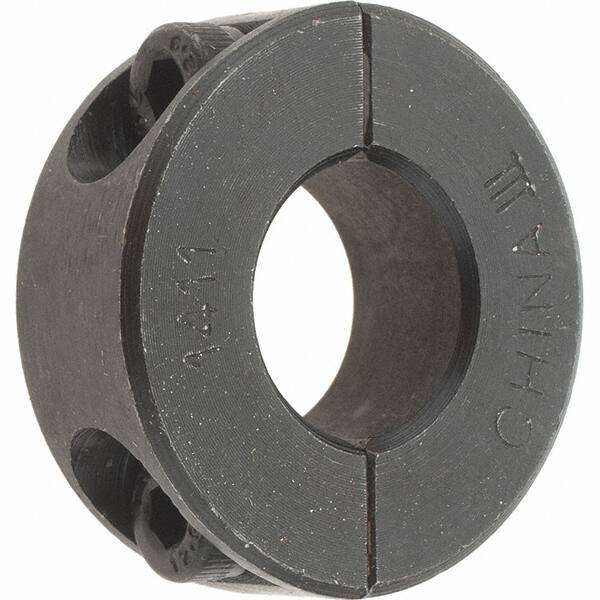 Value Collection - 14mm Bore, Steel, Two Piece Shaft Collar - 1-1/4" Outside Diam - Exact Tool & Supply